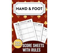 Hand & Foot Score Sheets with Rules: Track Scores and Learn the Rules - Perfect Companion for Game Nights!