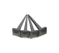 Hand Forged Handmade Traditional Pack of 4 Old Antique Rustic Square Head Black Iron Nails 3inch x 20mm - Door Furniture Decorative Studs Nails