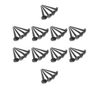 Hand Forged Handmade Traditional Pack of 40 (1kg) Rustic 25mm Round Spike Head Black Iron Nails - Door Furniture Decorative Studs Pins Nails