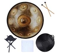 Hand Forged Handpan In D Minor 9 Notes Steel Hand Drum, 9 Notes D3 A Bb C D E F G A) 22in/56cm, For Professional Audio Production, Music Enthusiast