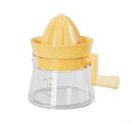 Hand Fruit Press Lemon Lime Squeezer Manual Juicer for Oranges Grapefruit - Portable Juice Extractor Home Bar Tool Green 18cm(yellow)