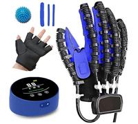 Hand Function Rehabilitation Robot Gloves for Hemiplegia Recovery Finger Exerciser, Strengthening Equipment for Stroke Splint Aids for Arthritic Rehabilitation Therapy Physical Exercise Gloves(Size:R