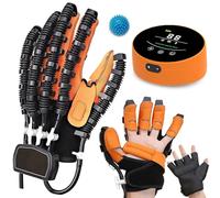 Hand Function Rehabilitation Robot Gloves for Hemiplegia Recovery Finger Training Stroke Rehabilitation Gloves Movement Recovery Orthosis for Hemiplegia and Stroke Patients(A:Left B:Right)(Size:A L,