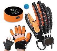 Hand Function Rehabilitation Robot Gloves for Hemiplegia Recovery Finger Training Stroke Rehabilitation Gloves Movement Recovery Orthosis for Hemiplegia and Stroke Patients(A:Left B:Right)(Size:B XL