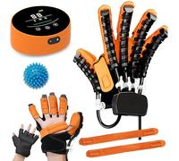 Hand Function Rehabilitation Robot Gloves for Hemiplegia Recovery Stroke Recovery Equipment Rechargeable Finger Rehab Trainer for Improve Muscle Strength and Increase the Range of Motion of The Joint