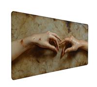 Hand Gaming Mouse Mat, Abstract Mouse Pad Large 64x32in, Desk Mat with Non-Slip Rubber Base, Gaming Accessories, Stitched Edge Design XL Mousepad, Desk Pad, for Office, Computer Accessories, F-3597