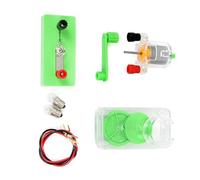 Hand Generator Motor Assemble Kits Generator Motor Set Stem Education Toy Physical Experiment Model Physics Toy Hand Crank Generator Model Kits Science Experiment Kits Generator Motor Set