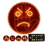 Hand Gesture Car Light With Remote - 14.4×14.4cm, PCB Acrylic Signal Board | LED Finger Sign Warning Lamp, Multi-Mode Expression Sign For Safe Driving, Road Communication, Rear Window Display