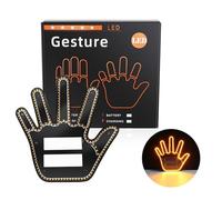 Hand Gesture Light For Car Funny Gesture Finger For With Remote LED Back Window Sign Gadgets Car Hand Middle Finger Led