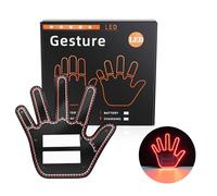 Hand Gesture Light For Car Funny Gesture Finger For With Remote LED Back Window Sign Gadgets Car Hand Middle Finger Led