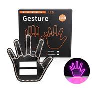 Hand Gesture Light For Car Funny Gesture Finger For With Remote LED Back Window Sign Gadgets Car Hand Middle Finger Led