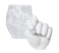 Hand Gesture Silicone Mold - 3D Fist & Rock Hand Gesture Mold | Food-Grade Silicone Finger Ornament, Ring Holder Jewelry Storage, Non-Stick Easy Release Crafting Mould for Resin & Clay