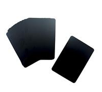 HAND® Glossy Mini Black Message Boards Signs Labels 7 x 10 cm - Pack of 15