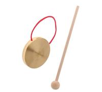 Hand Gong Cymbal 1 Set Mini Copper Gong Handmade Durable Percussion Instrument Pure Loud Resounding Hanging Rope Festival Party Ceremony Musical