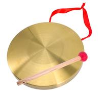 Hand Gong Cymbal Copper Gong Large Size Handheld Portable Enamel WoodWarning Instrument Percussion Loud Clear Resonant Mini