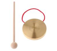Hand Gong Cymbal Mini 10cm Hand Gong Cymbals Brass Copper Chapel Opera Percussion Instrument With Round Play Hammer School
