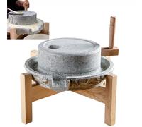 Hand Grain Mill Grinder, Hand Operated Stone Mill for Wheat, Rice, Beans & Spices - Easy to Clean, Compact Design, Large Capacity