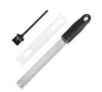 Hand Grater, 304 Stainless, Graters for Kitchen with Handle, Suitable for Cheese, Potatoes, Radishes, Ginger and Lemon, Etc with Brush and Protective Cover