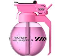 Hand Grenade Aroma Diffuser with Night Light, Hand Grenade Nightlight LED Humidifier Air Diffuser Aroma, 500 ml Hand Grenade Aroma Diffuser for Essential Oils (Pink)