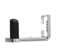Hand Grip Fast Release L Plate Efficiently Operate for XT3 DSLR Camera Stabilizer Handle Bracket Vlog Creator Aluminum Alloy and Solid Wood (Silver)