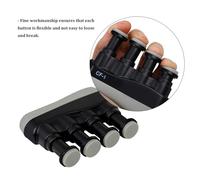 Hand Grip Finger Trainer, Portable Guitar Finger Exerciser Hand Trainer Strengthener Bass Exerciser Piano (Black)