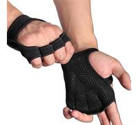 Hand Grip Hand Palm Protector Gym Fitness Gloves Bodybuilding Workout Power Weight Lifting Training Gloves Dumbbell Grips Pads Sport Glove(L)