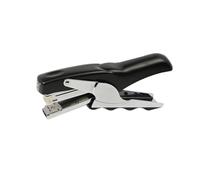 Hand Grip Plier Stapler 26/6 Metal Black for Documents Forms | Portable Size, Faster Binding and Jam-free Use, Suited to Front Desk and Warehouse Work