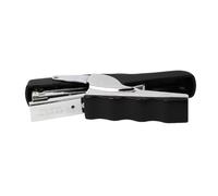 Hand Grip Plier Stapler 26/6 Metal Black for Office Documents | Ergonomic Grip, Convenient to Carry, for Reports and Front Desk Use, Faster Binding