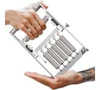 Hand Grip Strengthener, 304 Stainless Steel Forearm Trainer, with 5 Springs, No-Slip Handle, for Muscle Building and Hand Rehabilitation Exercises