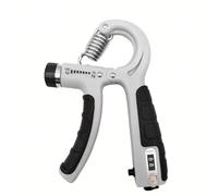 Hand Grip Strengthener Adjustable 10-100KG with Rep Counter, Heavy Duty Forearm Strengthener & Grip Strength Trainer for Progressive Overload (Grey)