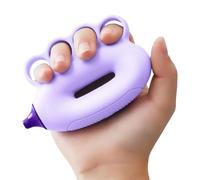 Hand Grip Strengthener for Kids - Silicone Finger Exercise Ball with Multiple Resistance Levels, Ergonomic Strength Trainer Portable for Home School Fine Motor Skill Development (Blue)