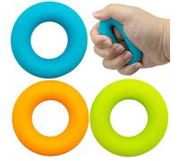 Hand Grip Strengthener Hand Grip Exerciser Hand Gripper Forearm Finger Exerciser Silicone Exercise Rings for Men Muscle Strength Training Sports Rock Climbing Fitness Gym, 30, 40, 50 lbs(3 Pcs)