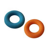 Hand Grip Strengthener Rings Silicone O Shaped 2pcs | Mixed Colour Set, Injury Rehab and Arthritis Prevention, Dexterity Support Random Color