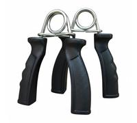 Hand Grip Strengthener with Steel Spring Resistance PVC Non-Slip Handles for Forearm Wrist & Finger Exercise Heavy-Duty Hand Gripper for Muscle Building & Recovery (Black, PAIR)