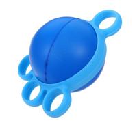 Hand Grip Trainer Five Finger Massage Ball Tpr for Seniors | Blue Nonslip Tpr, Lightweight Home Aid for Fingers and Hand, Stroke Rehab Use