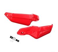 Hand Guard Shield Protectors Designed for Honda Motorcycles Effective Against Elements (Red)