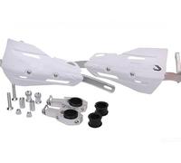 Hand Guards Aluminum Alloy Handlebar Protectors for 22mm 28mm Bars Ebike Wind Shields Off Road Bar Defenders Dirt Bike Hand Covers(White)