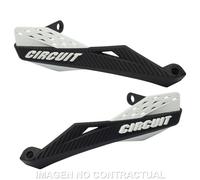 Hand Guards Circuit Fenix Nylon Black-White Motorbike Engine Spare Parts