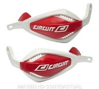 Hand Guards Circuit p4 White-Red for Moto Spare Parts Accessories Pieces Refills