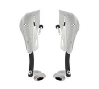 Hand Guards for Motorcycle Handlebars Variable Diameter Windshield Strips (White)