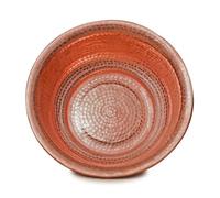 Hand-Hammered Copper Basin,Foot Soak Copper Bowl, Portable Pedicure Bowls, Brass Fire Bowl for Camping Picnic Incinerator Barrel for Wedding Celebration, Face Washing(A,41cm(7L/1.85gal))
