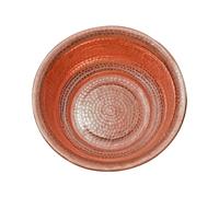 Hand-Hammered Copper Basin,Foot Soak Copper Bowl, Portable Pedicure Bowls, Brass Fire Bowl for Camping Picnic Incinerator Barrel for Wedding Celebration, Face Washing(A,34cm(5L/1.3gal))