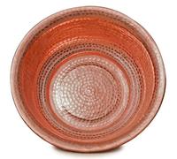 Hand-Hammered Copper Basin, Portable Pedicure Bowl, Pure Natural Copper, Handmade Hammer Pattern, for Wedding, Face Washing