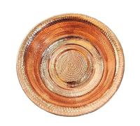 Hand-Hammered Copper Foot Soak Basin, Durable Artisan Vessel for Relaxing Foot Bath and Face Washing, Outdoor Picnic Use