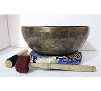 Hand-Hammered Tibetan Singing Bowl - Deep Tone Pure Bronze Meditation Sound Bowl Made in Nepal for Yoga, Chakra Healing & Mindfulness (12inch)