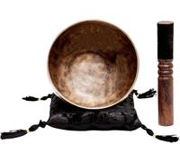 Hand-Hammered Tibetan Singing Bowl - Deep Tone Pure Bronze Meditation Sound Bowl Made in Nepal for Yoga, Chakra Healing & Mindfulness (6 inch)