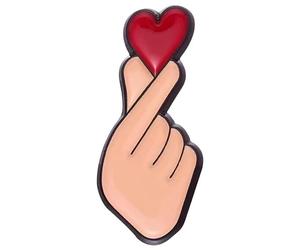 Hand Heart Gesture Enamel Brooch Love Sign Language Pin Couple Badge For Backpack Clothes Graduation Gift For Her