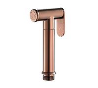 Hand Held Bidet Faucet for Toilet, High Pressure Wall Warm Water Brass Sprayer Kit with Hot and Cold, Portable Single Handle Cloth Diaper Shower Attachment,Rose Gold(Rose Gold)