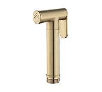 Hand Held Bidet Faucet for Toilet, High Pressure Wall Warm Water Brass Sprayer Kit with Hot and Cold, Portable Single Handle Cloth Diaper Shower Attachment,Rose Gold(Brushed Gold)
