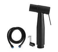 Hand Held Bidet Sprayer Kit, Douche Shower Jet Spray, Stainless Steel Black Bathroom Toilet Hand Held Bidet Cloth Diaper Cleaned Spray Shattaf Kit